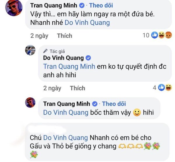  Đỗ Mỹ Linh và Đỗ Vinh Quang liên tục được bạn bè, người thân giục có em bé. (Ảnh: Chụp màn hình FBNV) - Tin sao Viet - Tin tuc sao Viet - Scandal sao Viet - Tin tuc cua Sao - Tin cua Sao