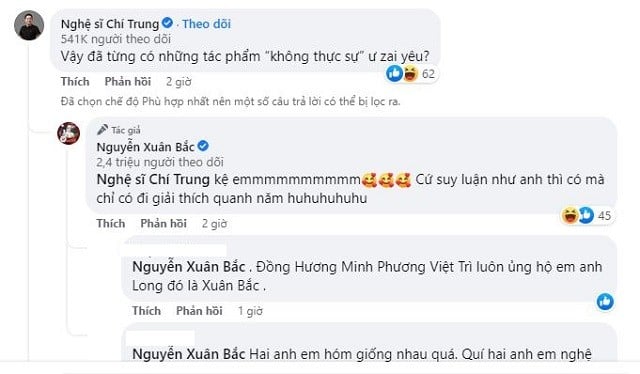 NS Xuân Bắc tái xuất MXH lại gây tranh cãi vì phát ngôn, lần này NS Chí Trung cũng phải hỏi 4