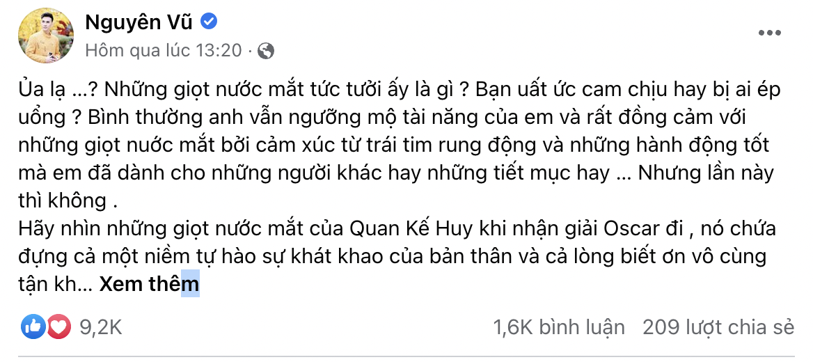 Ngược dòng drama: Một nghệ sĩ gạo cội bất ngờ khen Trấn Thành 'khóc đẹp' giữa ồn ào 1