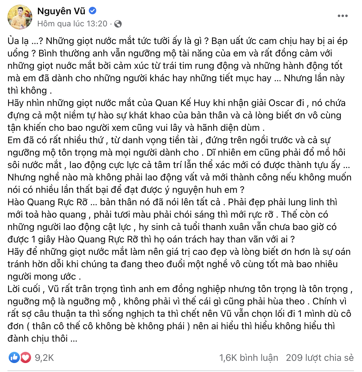 Ngược dòng drama: Một nghệ sĩ gạo cội bất ngờ khen Trấn Thành 'khóc đẹp' giữa ồn ào 2