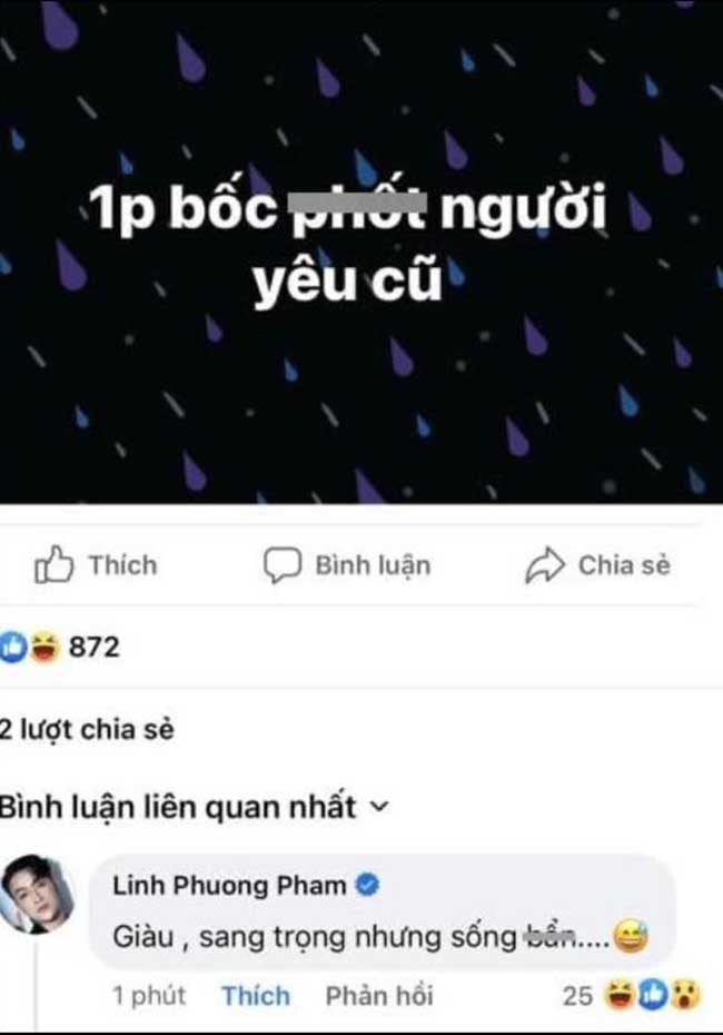 Nam ca sĩ thẳng thắn 'phốt' người yêu cũ sống bẩn, lăng nhăng. Ảnh: Chụp màn hình