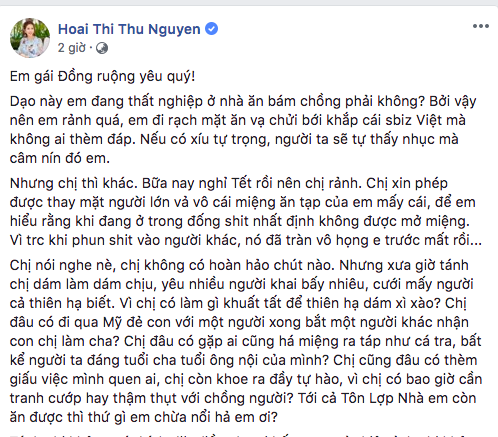 Thu Hoài mắng trả Vy Oanh mặt dày lừa chồng, thích tranh cưới, Vy Oanh thách thức: Đưa bằng chứng ra đi-1