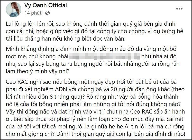 Nữ đại gia vạch tội Vy Oanh bắt cá 3 tay, tiết lộ tên các nhân tình-4