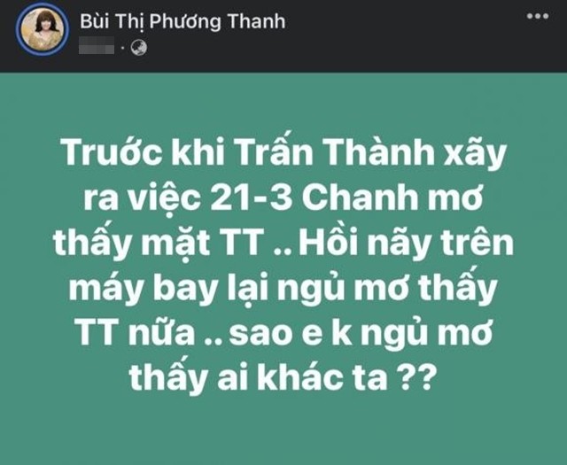 Phương Thanh réo thẳng tên Trấn Thành nằm mơ xảy ra chuyện: Chanh đang chờ Trấn Thành kiện đây